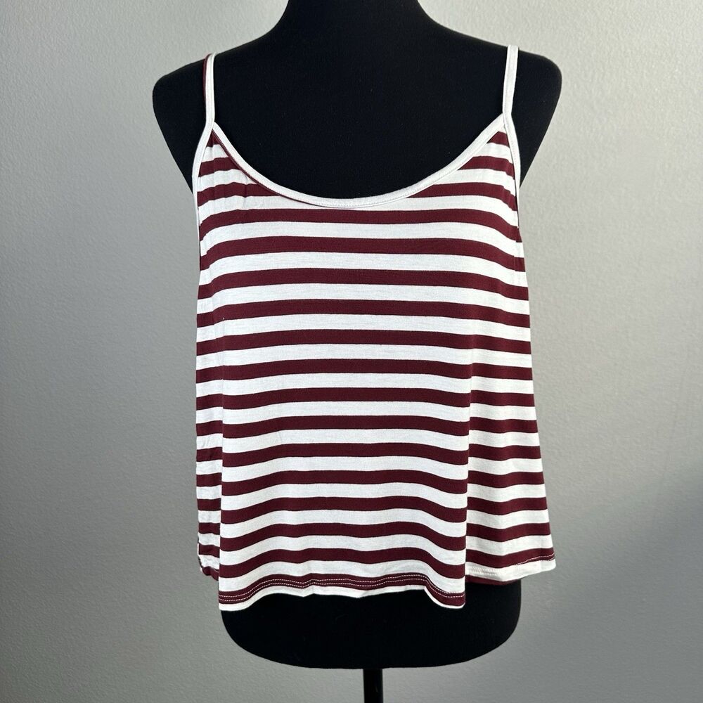 Free People Intimately Bundle Of 2 Casual Crop Tee & Striped Tank Both Womens XL - Picture 8 of 16